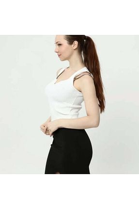 بلوز سفید زنانه ساده MODA - کد 920145705