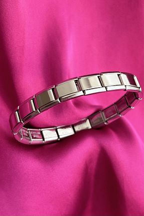 دستبند استیل (فولاد) طوسی استیل ضد زنگ Toplu Aksesuar - کد 905835554