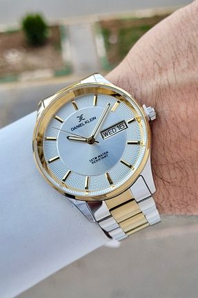 ساعت مچی طلائی مردانه 44 میلی متر Daniel Klein - کد 920207675