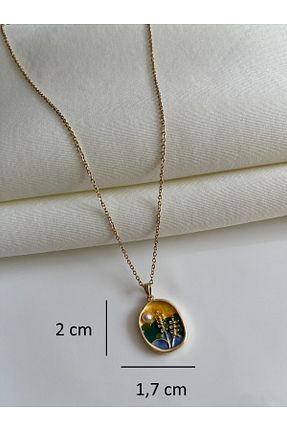 گردنبند استیل ( فولاد ) زرد زنانه استیل (فولاد) Nilsu Jewellery Accessory - کد 896425209