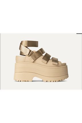 صندل بژ زنانه پاشنه پر UGG - کد 920320158