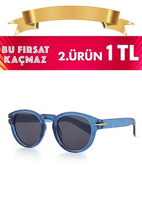 عینک آفتابی سرمه ای زنانه 52 Zzla - کد 920362524