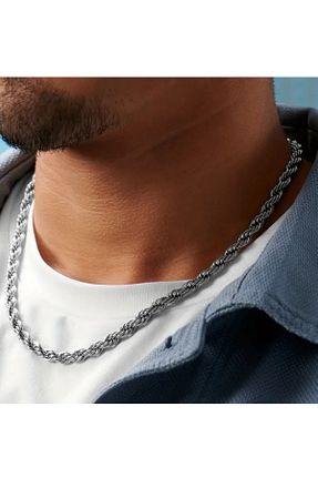 گردنبند استیل ( فولاد ) طوسی زنانه استیل (فولاد) The Simu - کد 920373027