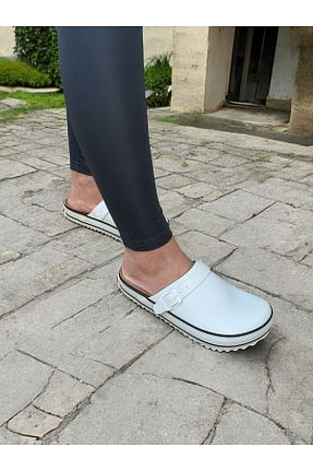 دمپائی سفید زنانه چرم مصنوعی COMFORT OF PANTOFOLE - کد 823567603