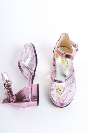 کفش مجلسی صورتی بچه گانه پاشنه ضخیم FİNLANDiYA SHOES - کد 920421580
