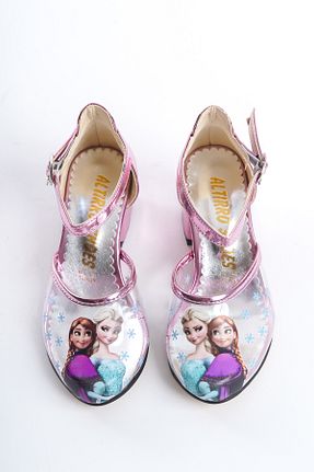 کفش مجلسی صورتی بچه گانه پاشنه ضخیم FİNLANDiYA SHOES - کد 920417771