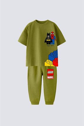 ست کرمکن اسپرت سبز بچه گانه %100 پنبه KidsSel - کد 921284618