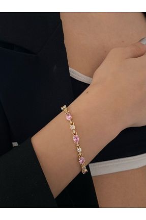 دستبند استیل (فولاد) طلائی h&b design jewel - کد 920427241
