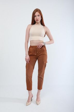 شلوار جین زرد زنانه پاچه لوله تفنگی BANNY JEANS - کد 50140212