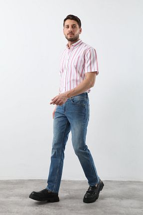 شلوار جین آبی مردانه پاچه لوله تفنگی Bluewhite - کد 109643854