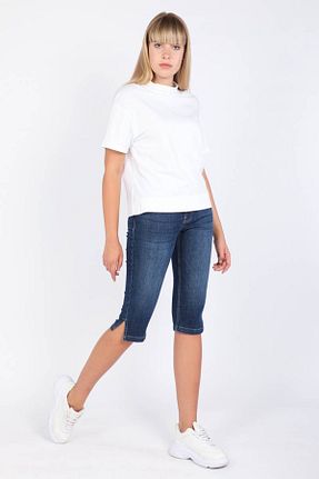 شلوارک و برمودا سرمه ای زنانه رگولار BANNY JEANS - کد 42408149