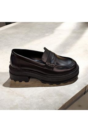 کفش لوفر مشکی زنانه پاشنه متوسط (5-9 سانتی متر) runa shoes - کد 921302106