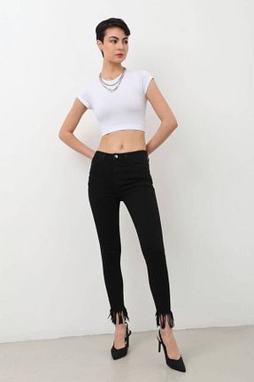 شلوار مشکی زنانه پنبه - الاستین Bluewhite - کد 736080730