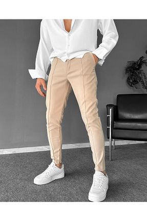 شلوار بژ مردانه لیکرا Mores - کد 920503491