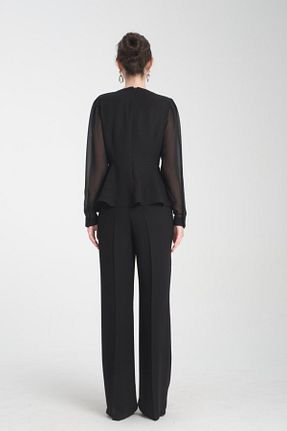 ست بالاتنه و پائین تنه مشکی زنانه رگولار BERNE - کد 920505229