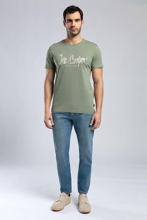 تیشرت خاکی مردانه رگولار Lee Cooper - کد 920512792