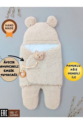 پتوی کودک و نوزاد بژ پنبه ای Tomuycuk - کد 868947567
