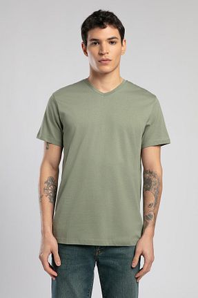 تیشرت خاکی مردانه رگولار Lee Cooper - کد 920512896