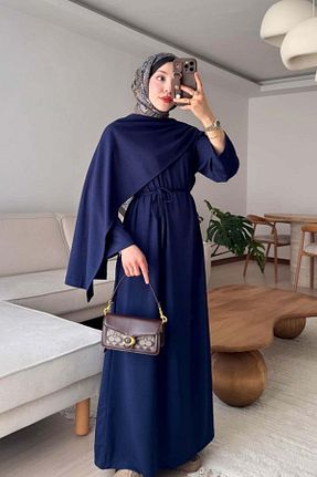 لباس حجاب سرمه ای زنانه رگولار ceylan otantik - کد 920516553