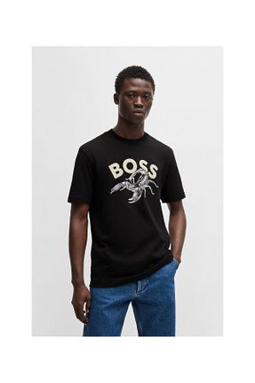 تیشرت مشکی مردانه رگولار BOSS - کد 920516918