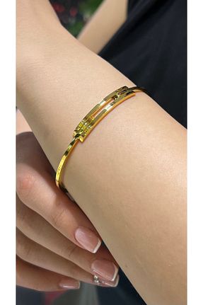 دستبند طلا زرد مردانه 14 عیار kuyumcu nurettin - کد 893784544