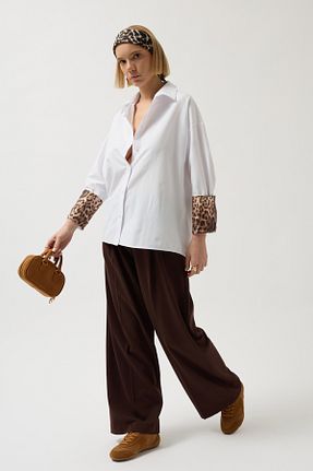 پیراهن سفید زنانه رگولار Black Fashion - کد 871908915