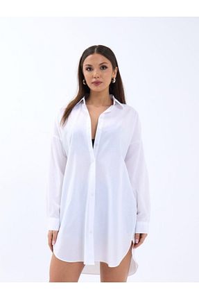 پیراهن سفید زنانه اسلیم stelol - کد 921331192