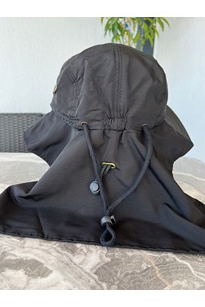 کلاه مشکی مردانه پنبه ای GÖZDE ŞAPKA - کد 920526971