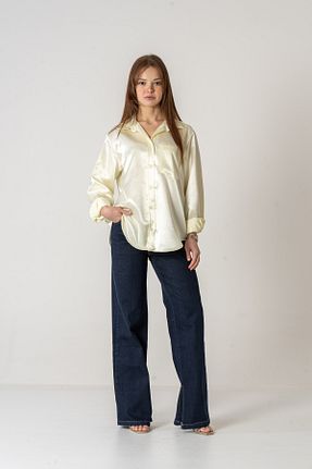 پیراهن بژ زنانه اورسایز VerdeBlanco - کد 920526973
