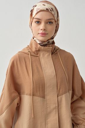 کلاه و ابایا قهوه ای زنانه مخلوط پلی استر Tuğba - کد 920526114