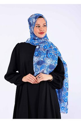 روسری آبی شیفون VONAJU - کد 744084116