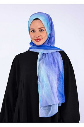 روسری آبی شیفون VONAJU - کد 744057963