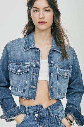 کت آبی زنانه رگولار Pull & Bear - کد 920522131