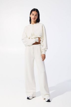 شلوار سفید زنانه پلی استر Pull & Bear - کد 921337091