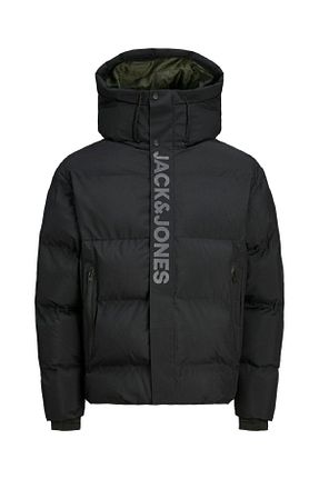 کاپشن مشکی مردانه اورسایز Jack & Jones - کد 869264658