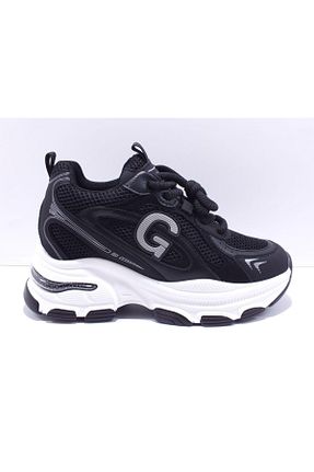 کفش اسنیکر مشکی زنانه بند دار Guja - کد 901468301