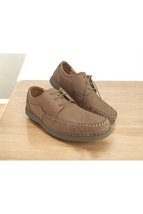 کفش کژوال قهوه ای مردانه چرم خالص GMSHOES - کد 920528537