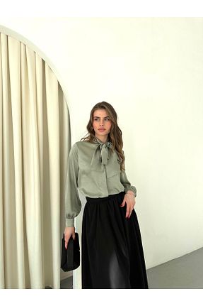پیراهن سفید زنانه رگولار Appleline - کد 920534314