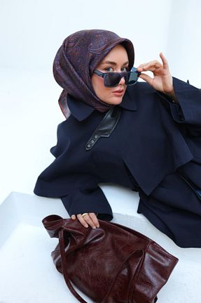روسری بنفش %100 پنبه Silk Home - کد 917838314