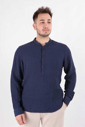 پیراهن سرمه ای مردانه رگولار Cazador - کد 899387329