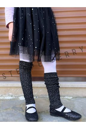 جوراب مشکی بچه گانه پنبه ای STEPPE BERRY - کد 869649692