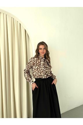 پیراهن سفید زنانه رگولار Appleline - کد 920535592