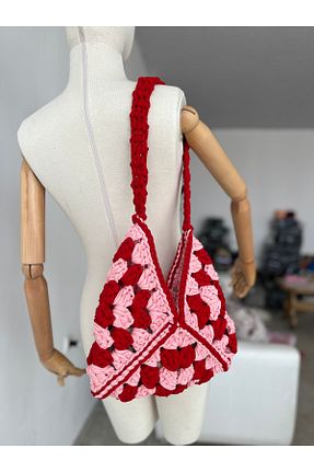 کیف دوشی صورتی زنانه پنبه پلی استر byEliffs - کد 920532408