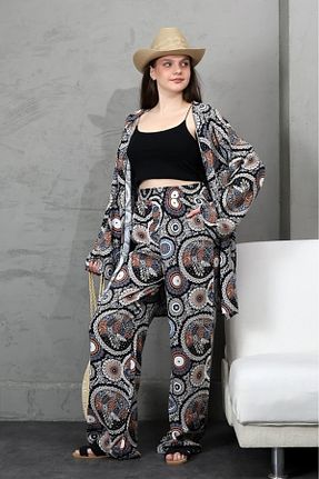 ست بالاتنه و پائین تنه رنگی زنانه بافتنی forte bella - کد 920543611