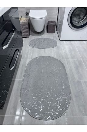 پادری حمام طوسی بامبو Bordo Halı - کد 920544523