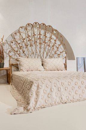 روتختی دونفره بژ پنبه ای Koza Home - کد 897616848