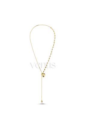 گردنبند استیل ( فولاد ) طلائی زنانه استیل (فولاد) VenüsDesign - کد 831146136