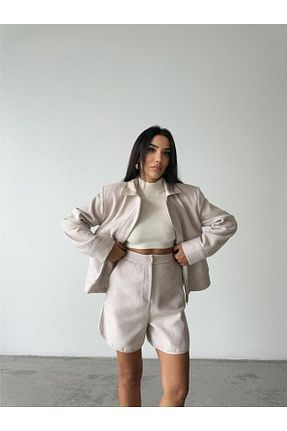 ست بالاتنه و پائین تنه طوسی زنانه بافتنی Kokosh moda - کد 923098454