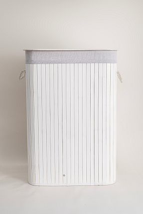 سبد لباس بژ حصیر Koza Home - کد 871043256