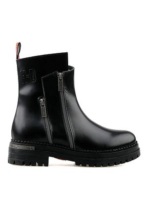 بوت / نیم بوت مشکی زنانه چرم خالص Harley Davidson - کد 122425413